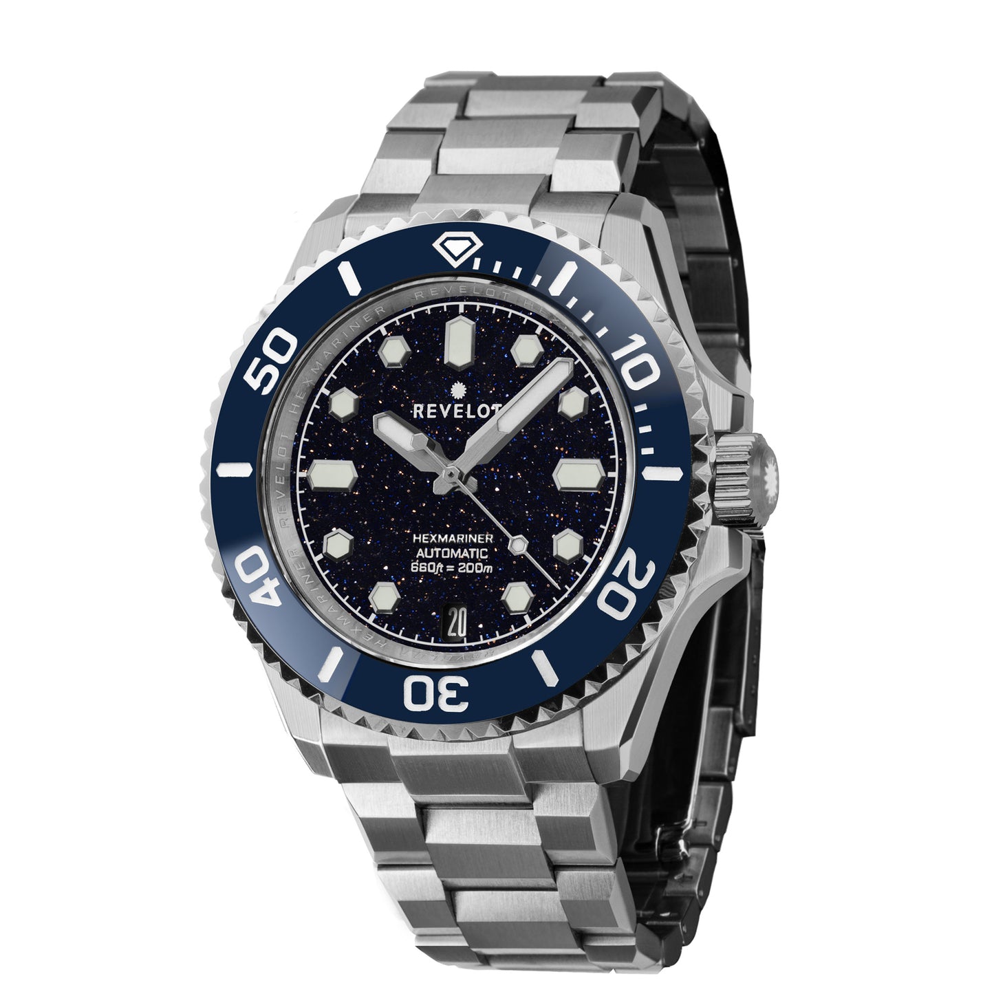 Hexmariner 39 Blue Aventurine Steel