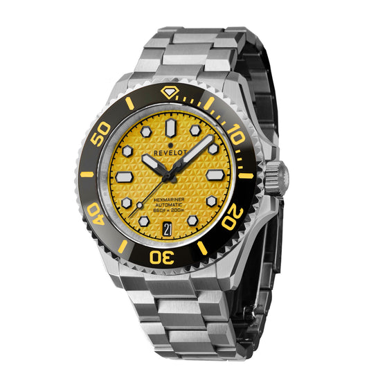 Hexmariner 39 Yellow Luminova Steel