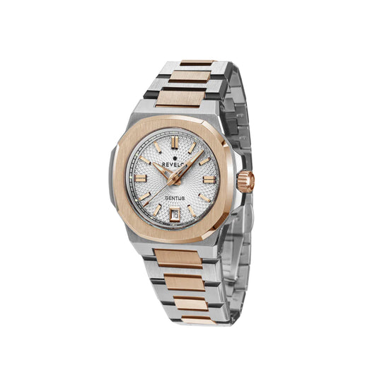 Gentus 36MM Silver Rose Bicolor (Swiss Quartz)