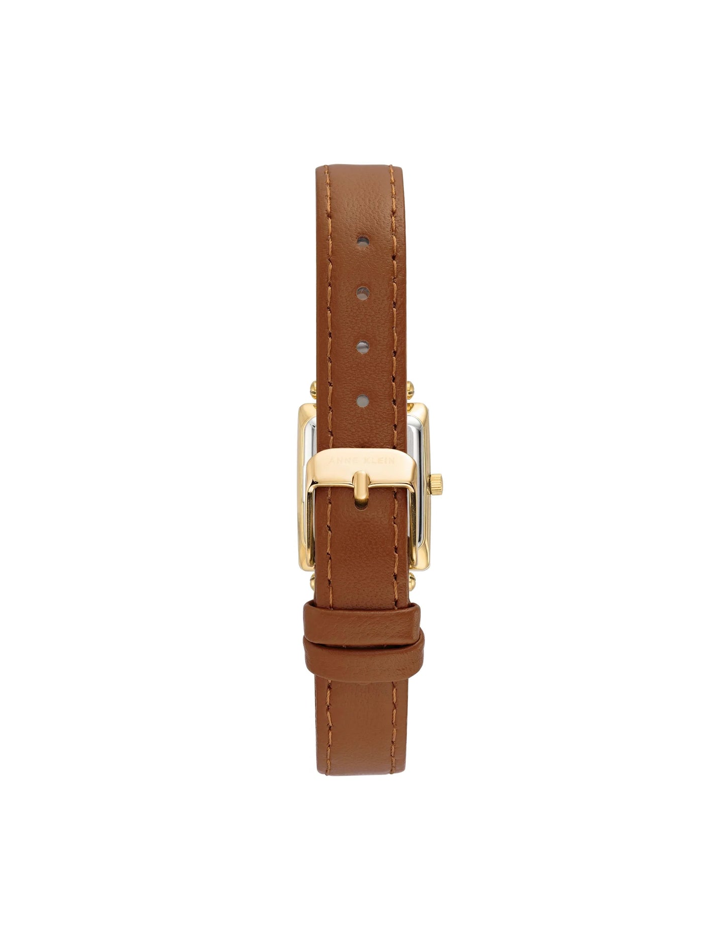 Rectangular Case Leather Strap Watch AK/3752CHHY