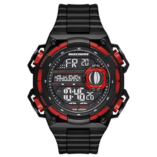 Sturgess Black Red Polyurethane Digital Watch