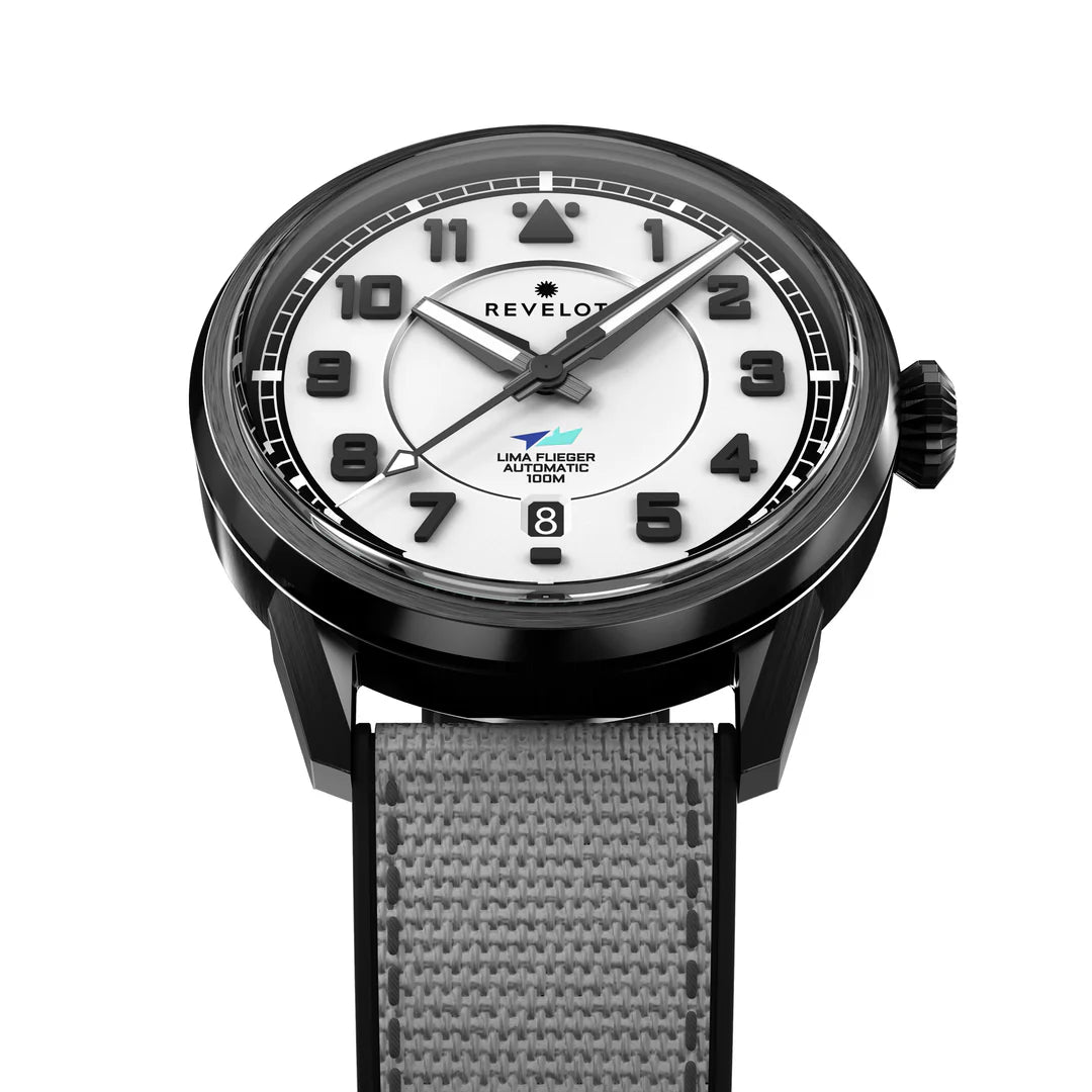 LIMA Flieger White Luminova Grade 5 Titanium DLC