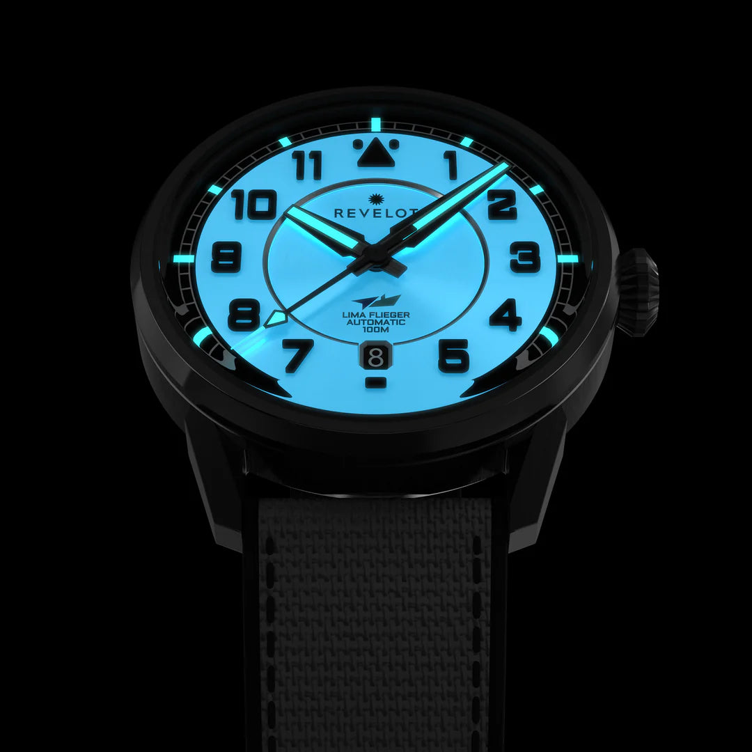 LIMA Flieger White Luminova Grade 5 Titanium DLC