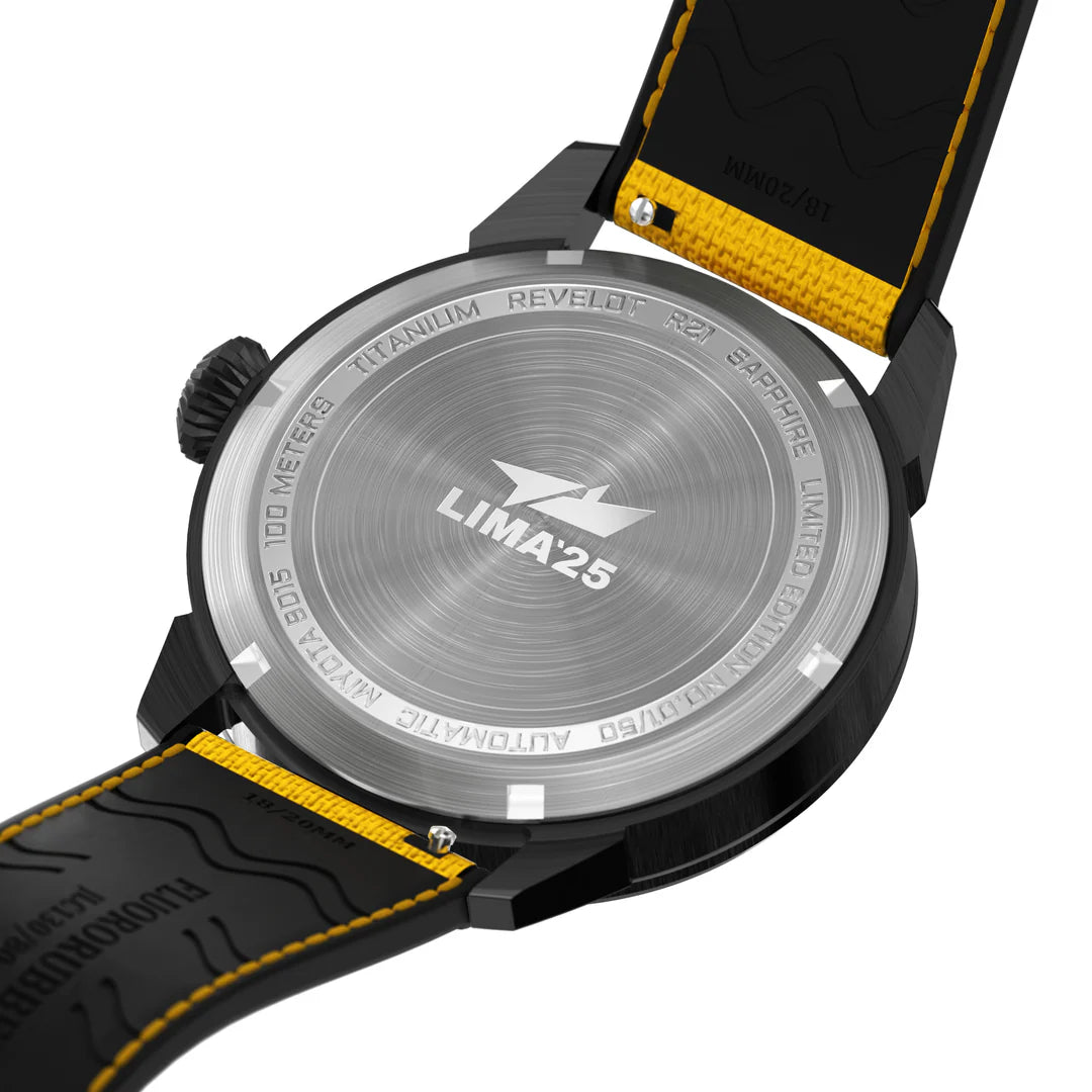 LIMA Flieger Yellow Luminova Grade 5 Titanium DLC