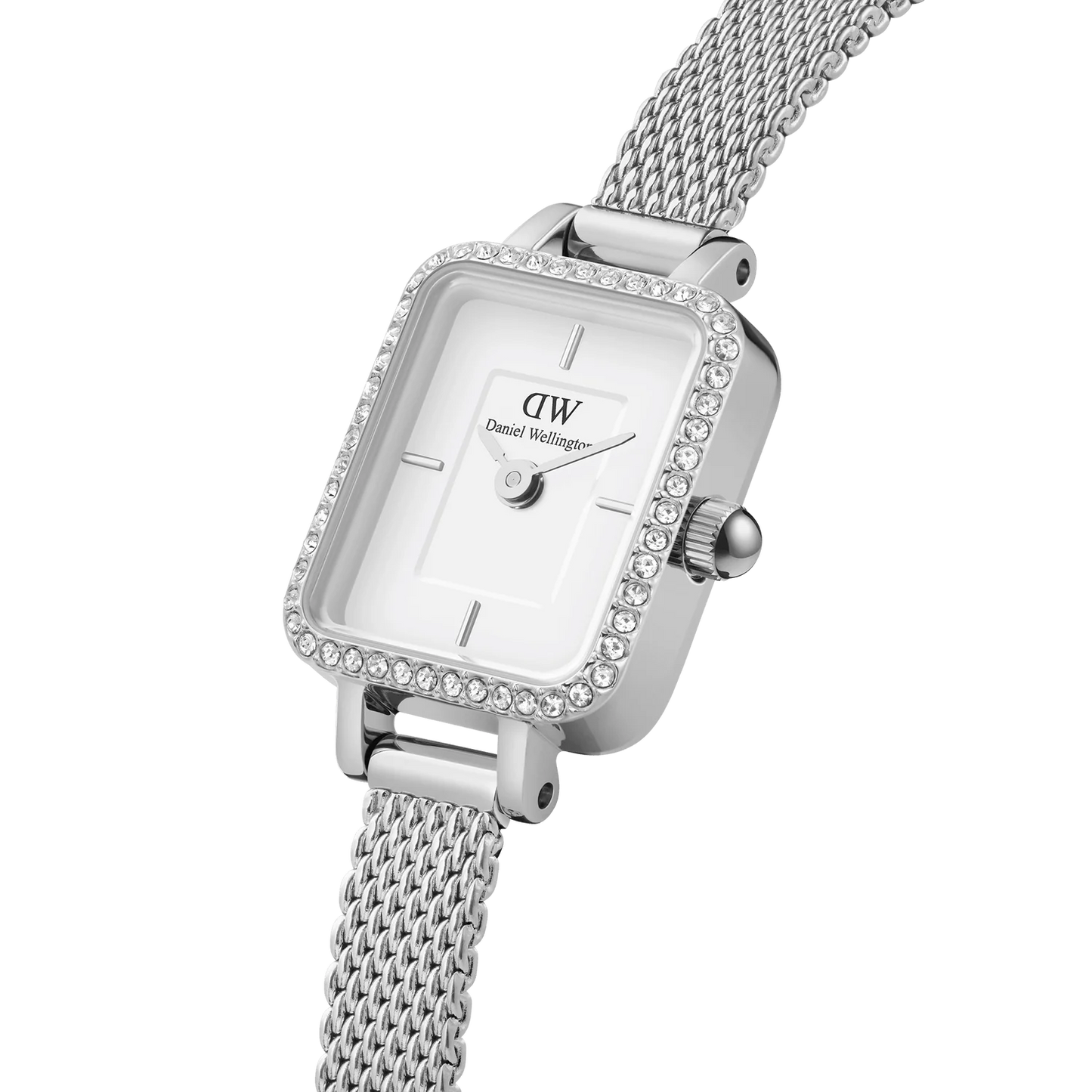 Quadro Mini Lumine Bezel Silver Watch DW00100732