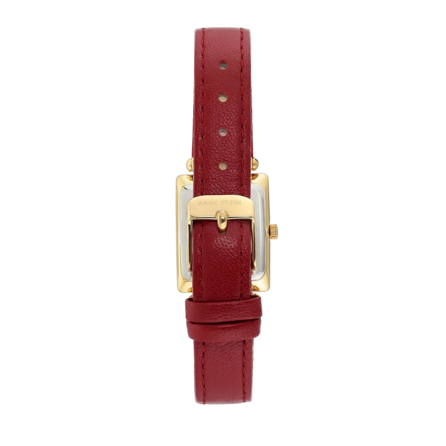 Rectangular Case Leather Strap Watch AK/3752CRRD