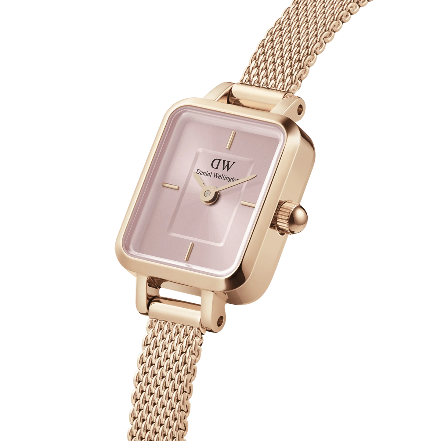 Quadro Mini Melrose Rose Gold Blush Watch DW00100650