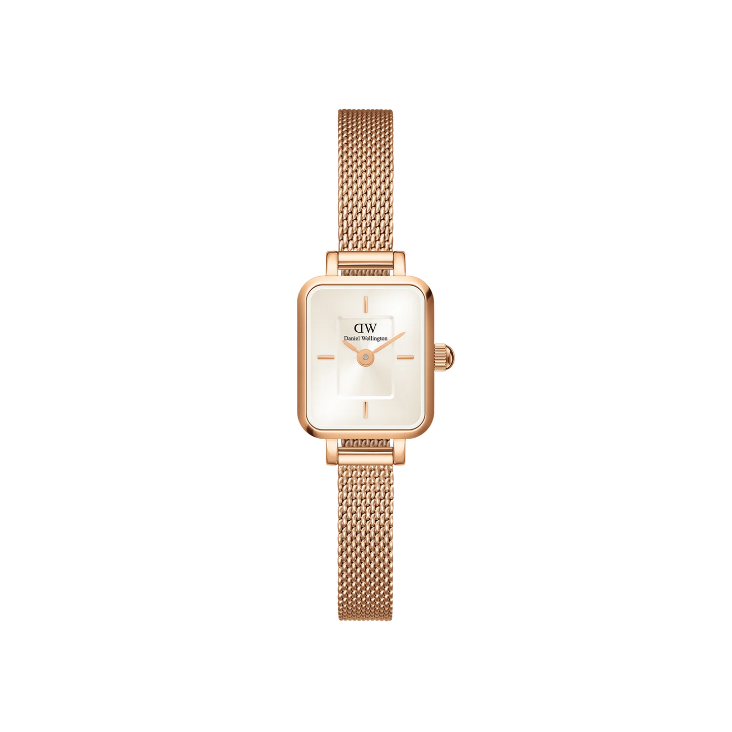 Quadro Mini Melrose Rose Gold Champagne Watch DW00100651