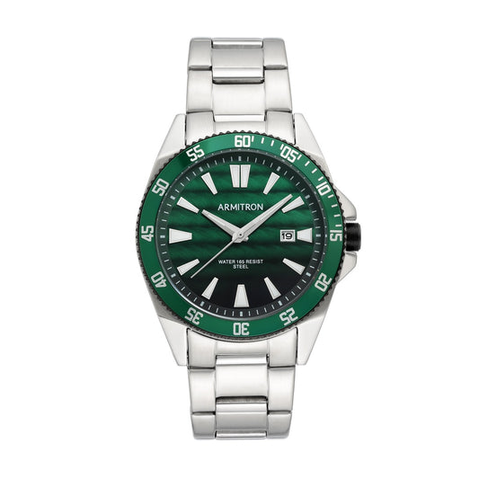 Armitron Multi function 42mm Watch - Green/Silver (20-5442GNSV)