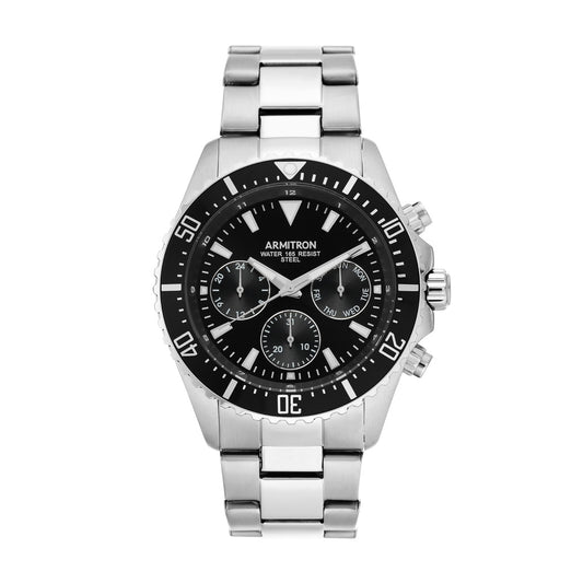 Armitron Multi function 52mm Watch Silver (20-5351BKSV)