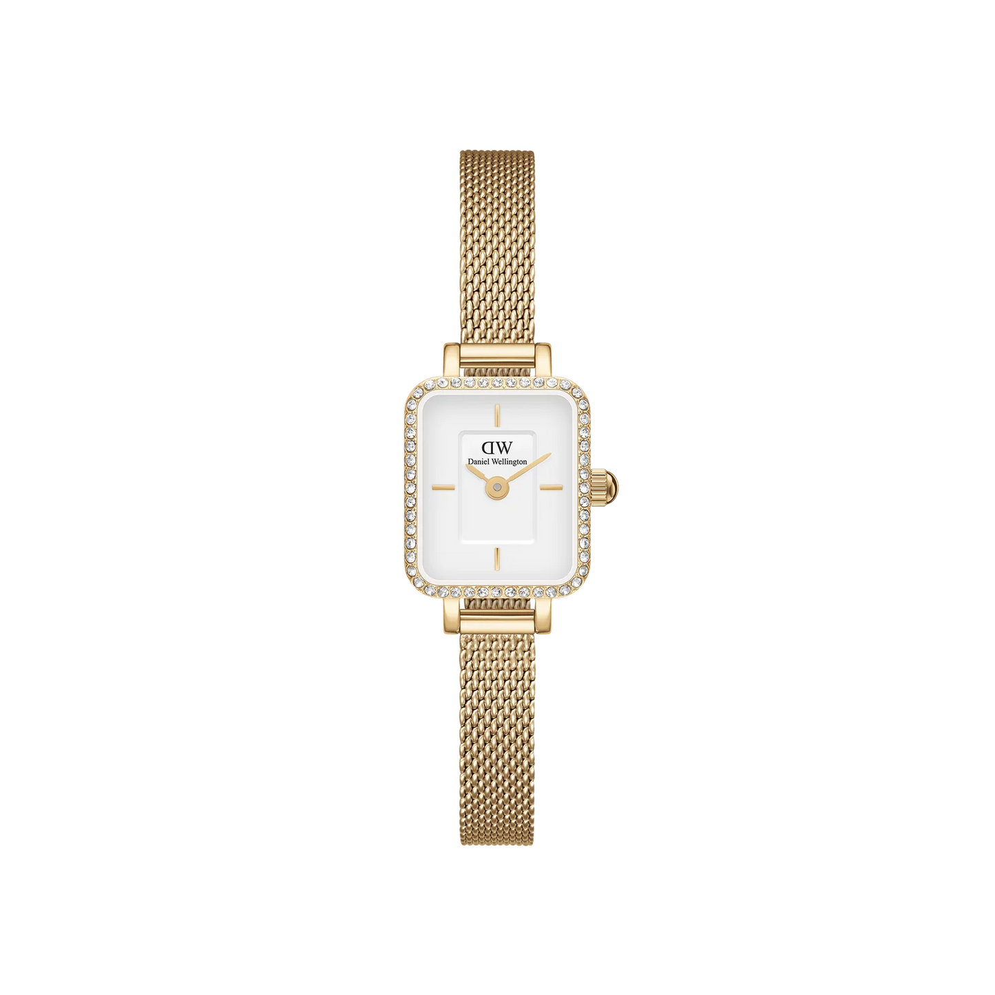 Quadro Mini Lumine Bezel Gold Watch DW00100730