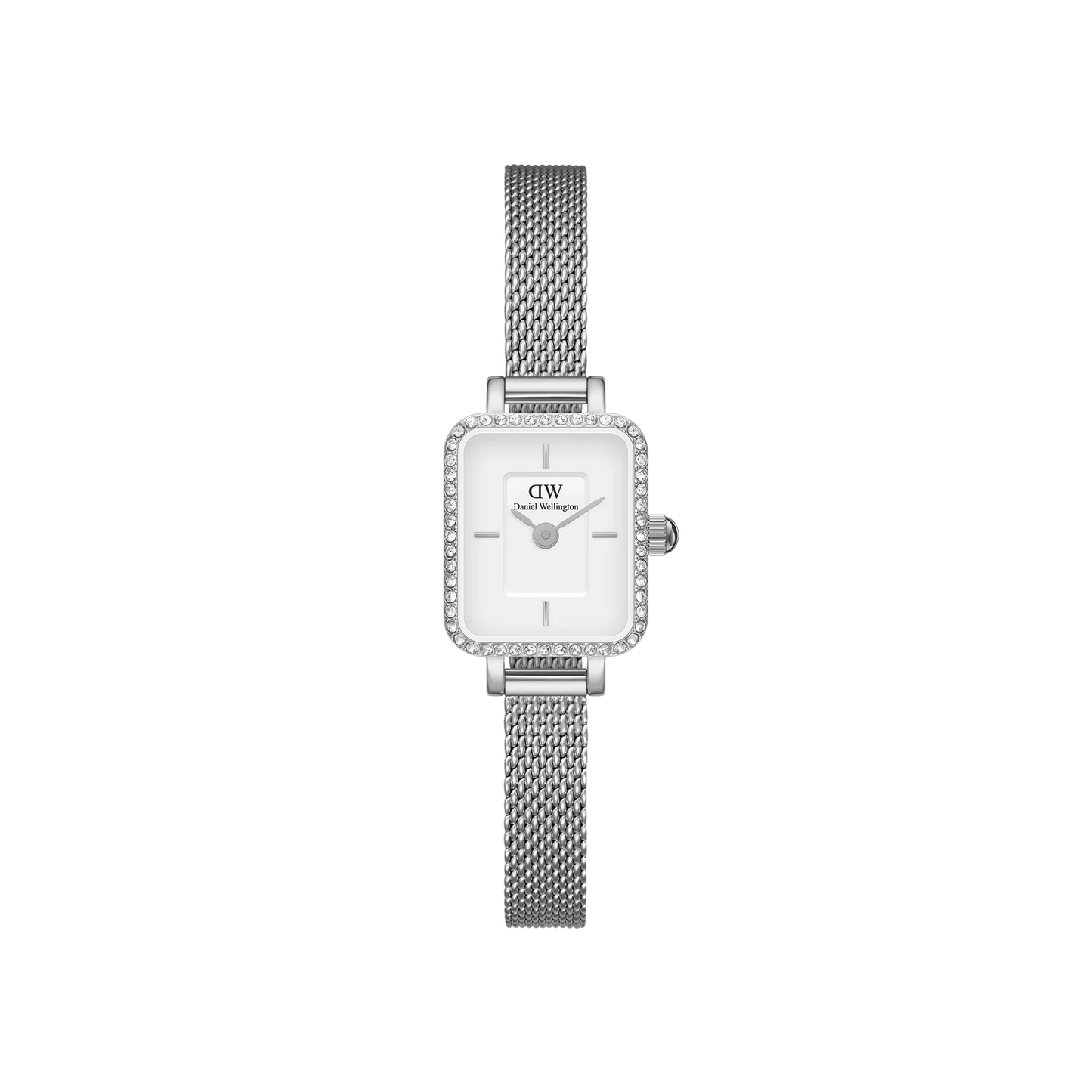 Quadro Mini Lumine Bezel Silver Watch DW00100732