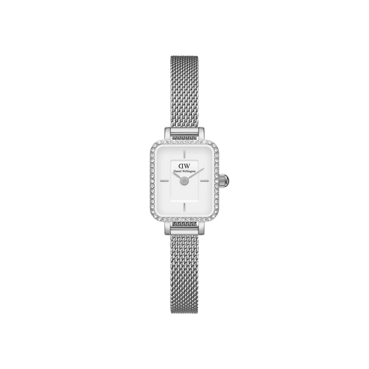 Quadro Mini Lumine Bezel Silver Watch DW00100732