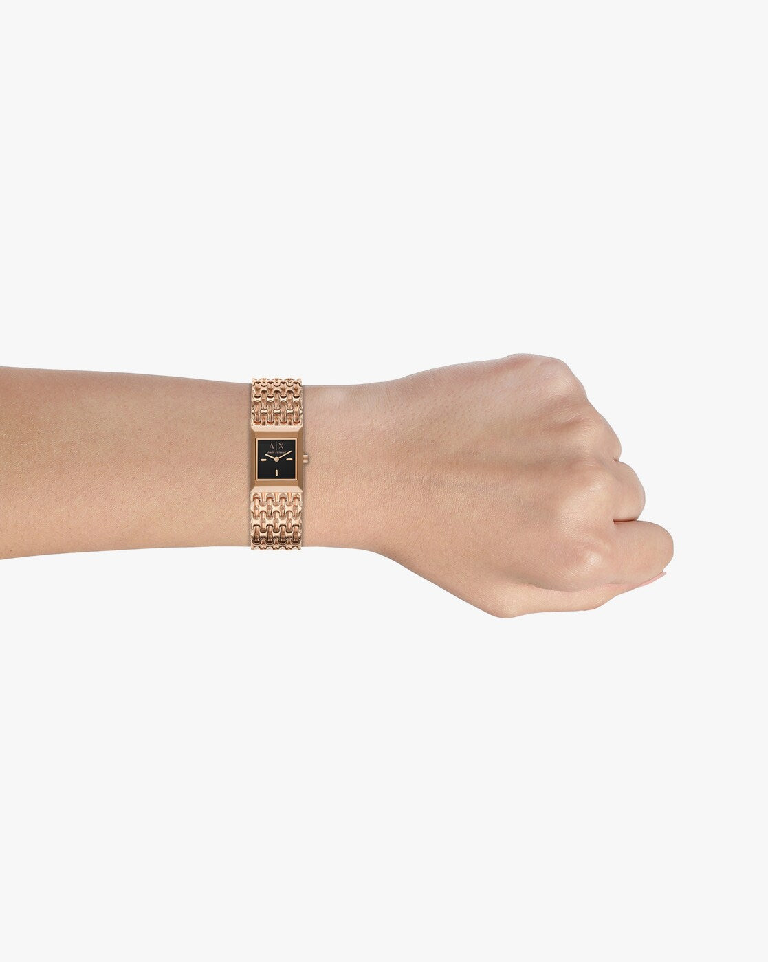 Two-Hand Rose Gold-Tone Stainless Steel Watch