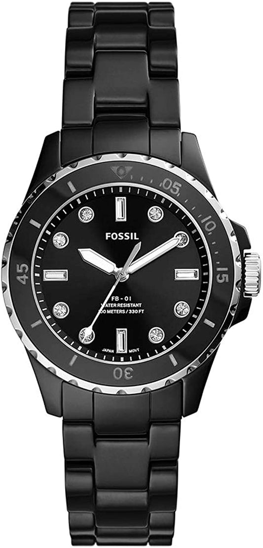 FB-01 Three-Hand Black Ceramic Watch