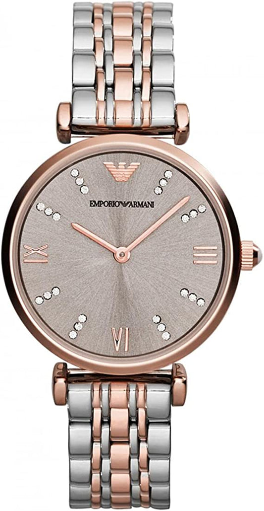 Two-Hand Two-Tone Stainless Steel Watch
