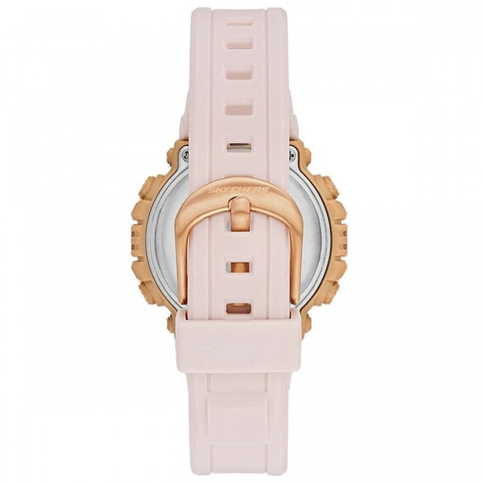 Rossmoor Digital Blush Pink Plastic Case Polyurethane Strap Watch