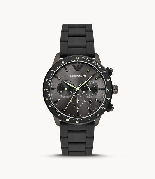 Chronograph Black Stainless Steel Watch