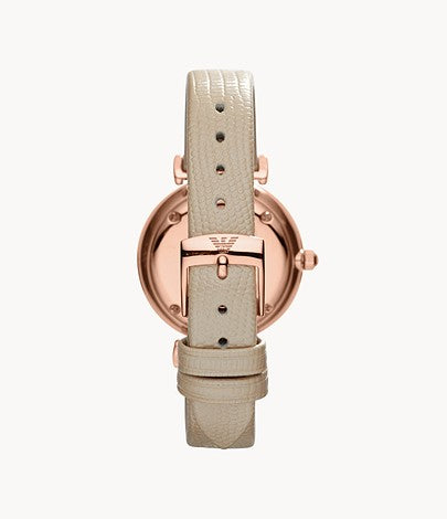 Women's Two-Hand Nude Leather Watch