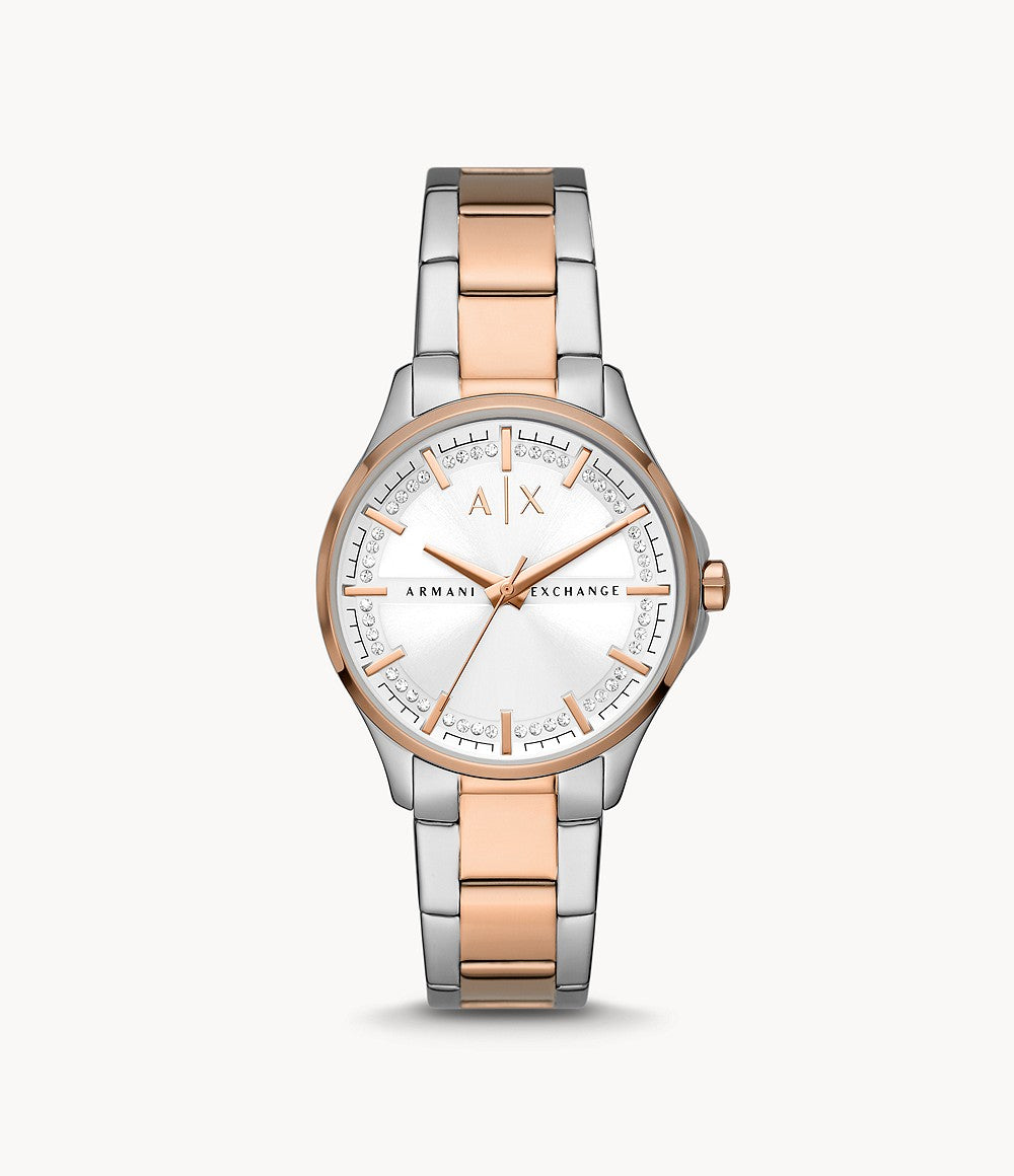 Three-Hand Two-Tone Stainless Steel Watch
