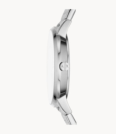 Three-Hand Stainless Steel Watch