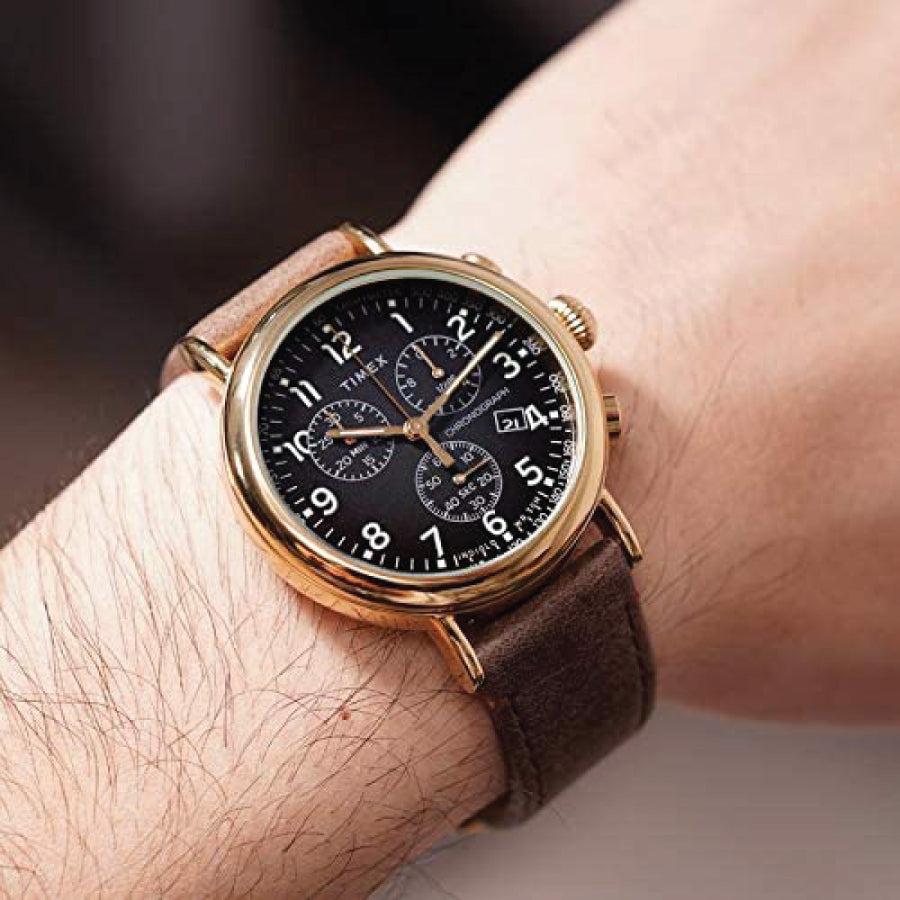 Standard Chronograph 41mm Leather Strap Watch TW2T20900