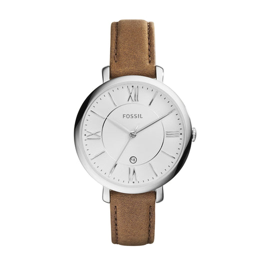 Jacqueline Brown Leather Watch