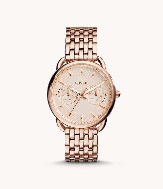 Tailor Multifunction Rose-Tone Stainless Steel Watch