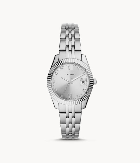 Scarlette Mini Three-Hand Date Stainless Steel Watch