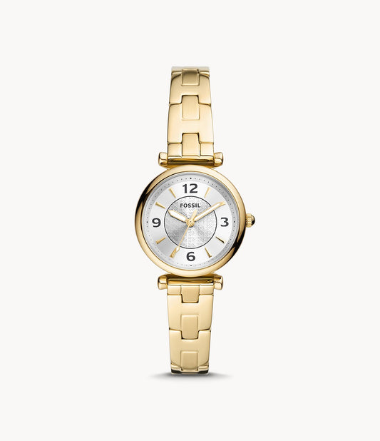 Carlie Three-Hand Gold-Tone Stainless Steel Watch