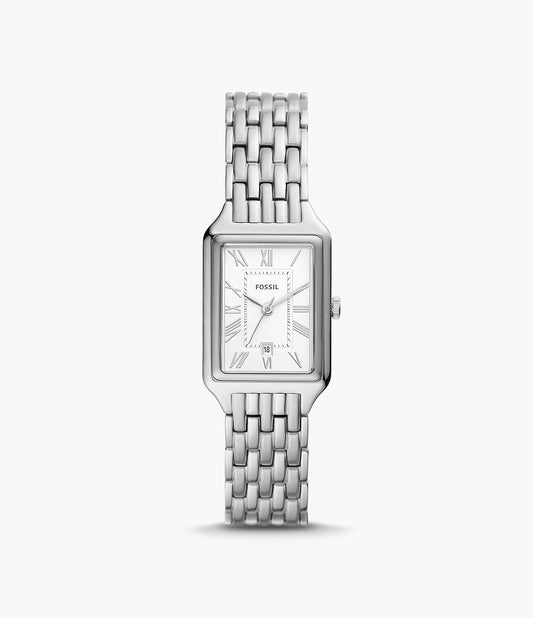 Raquel Three-Hand Date Stainless Steel Watch