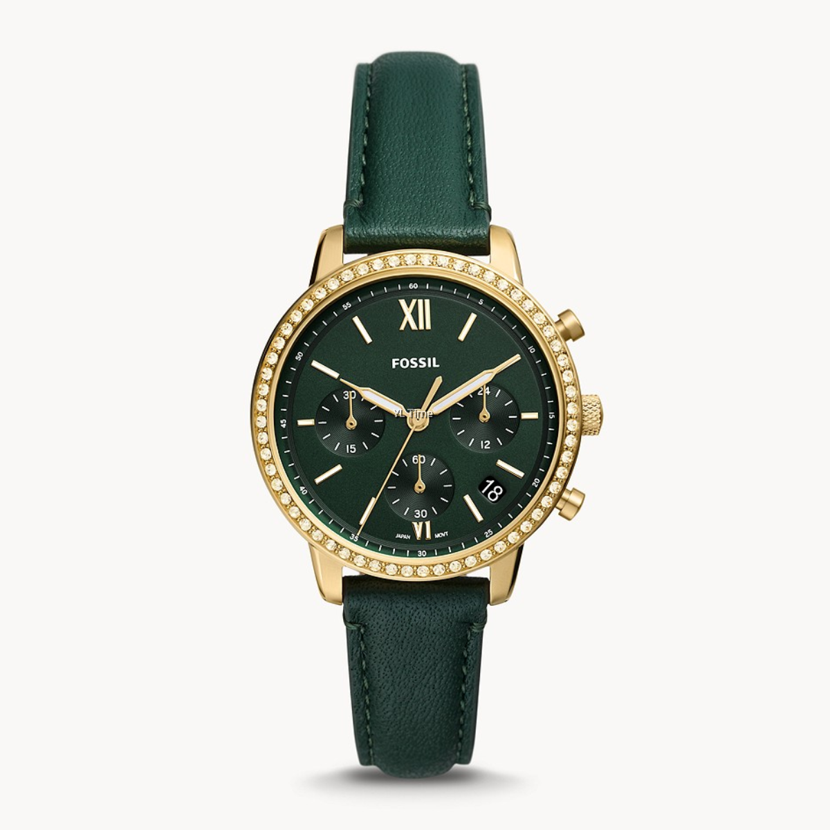 Neutra Chronograph Green Eco Leather Watch