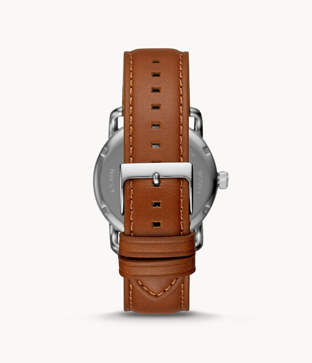 Copeland 42mm Three-Hand Luggage Leather Watch