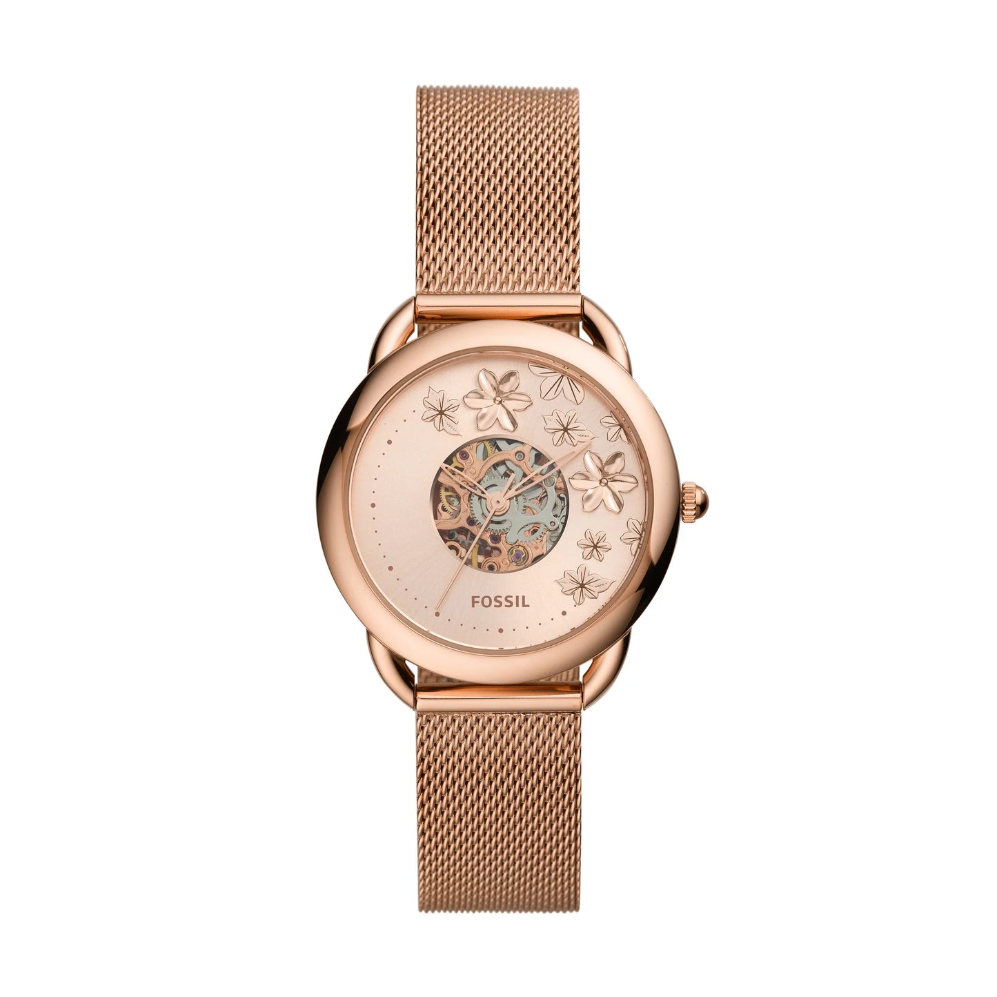 Tailor Automatic Rose Gold-Tone Stainless Steel Mesh Watch