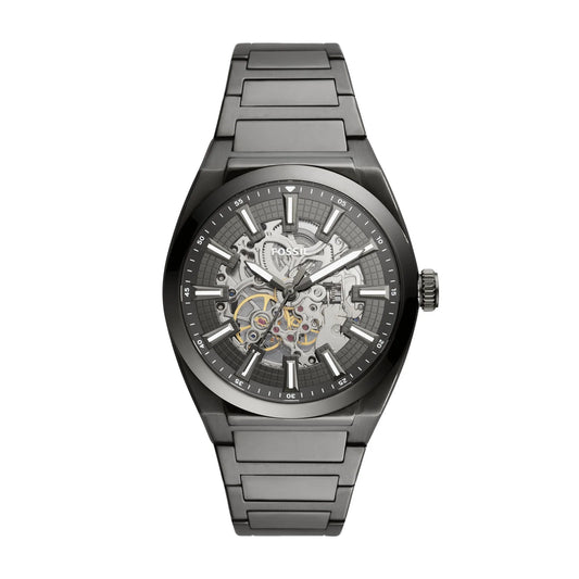 Everett Automatic Smoke Stainless Steel Watch