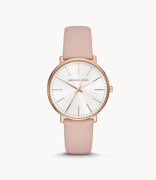 Women's Pyper Rose Gold-Tone and Blush Leather Watch