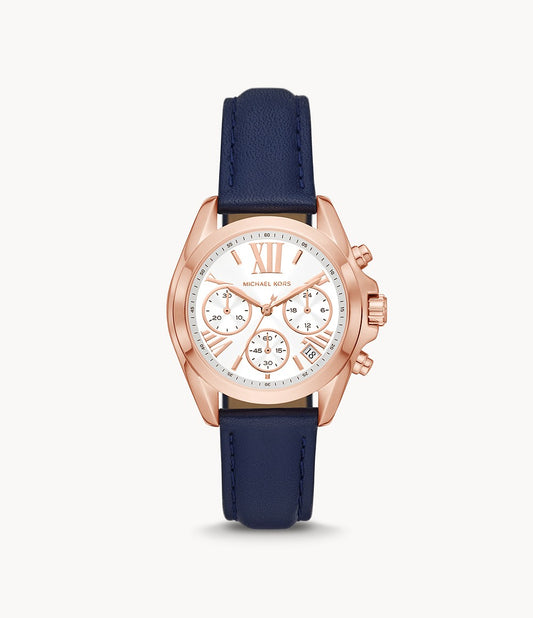 Bradshaw Chronograph Navy Leather Watch