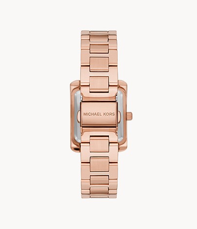 Emery Three-Hand Rose Gold-Tone Stainless Steel Watch