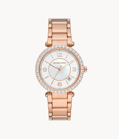 Parker Three-Hand Rose Gold-Tone Stainless Steel Watch