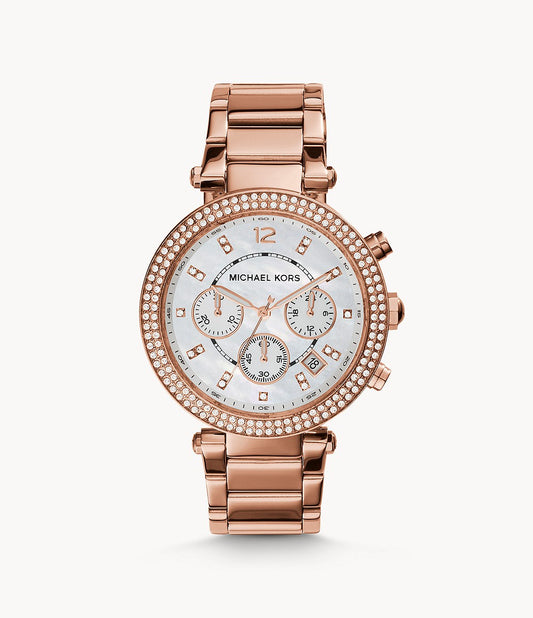 Parker Chronograph Rose Gold-Tone Stainless Steel Watch