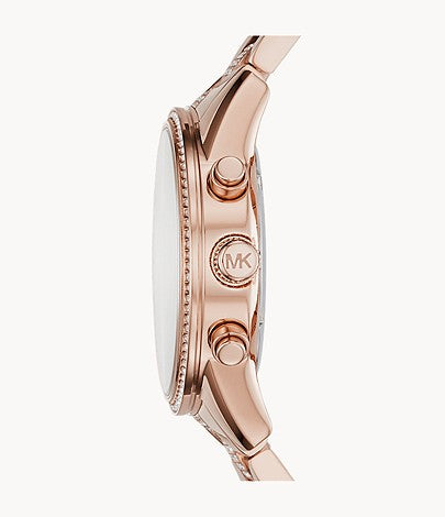 Ritz Chronograph Rose Gold-Tone Stainless Steel Watch