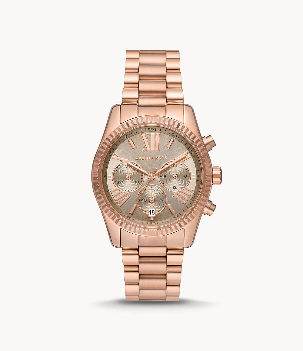 Lexington Chronograph Rose Gold-Tone Stainless Steel Watch