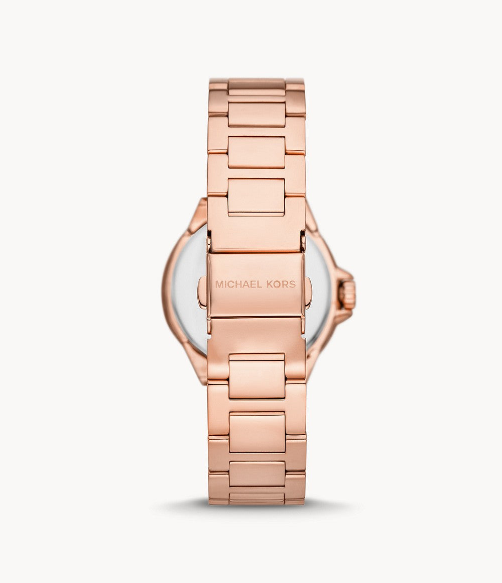 Camille Three-Hand Rose Gold-Tone Stainless Steel Watch