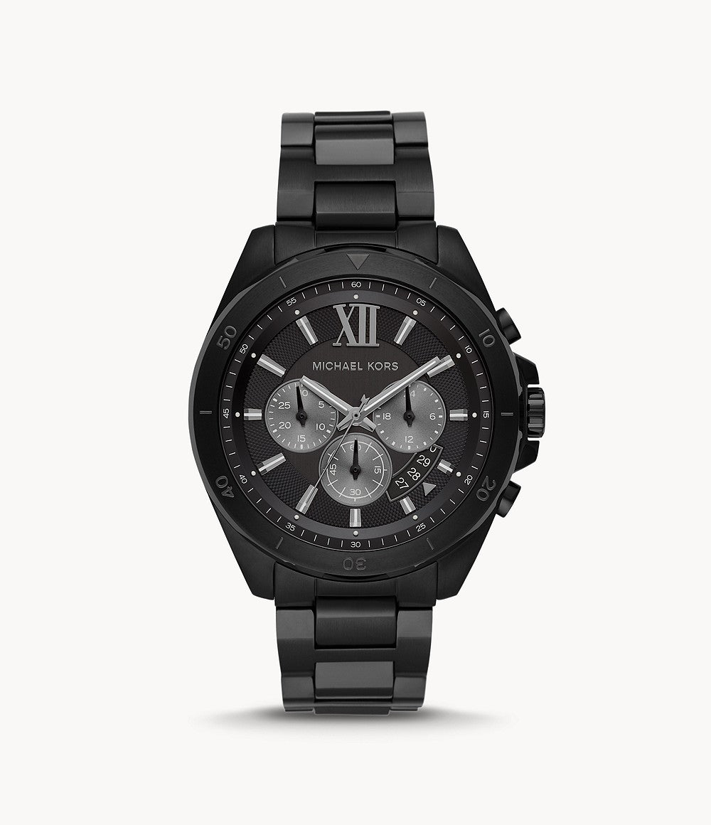 Brecken Chronograph Black Stainless Steel Watch