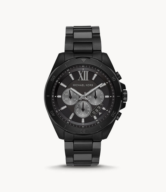 Brecken Chronograph Black Stainless Steel Watch