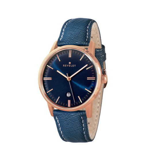 R2 Quartz Classic Blue/Rose Gold/Rose Gold