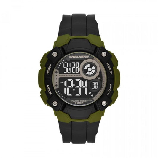 Westlawn Plastic Case Digital Black Silicone Strap Watch