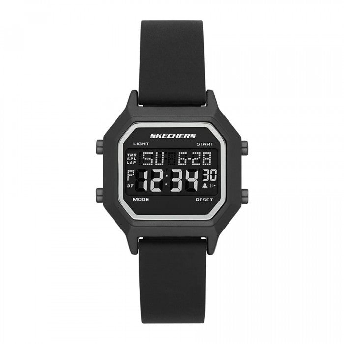 Faysmith Retro Design Digital Black Silicone Strap Watch