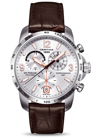 DS Podium Chronograph Silver Men's GMT Watch