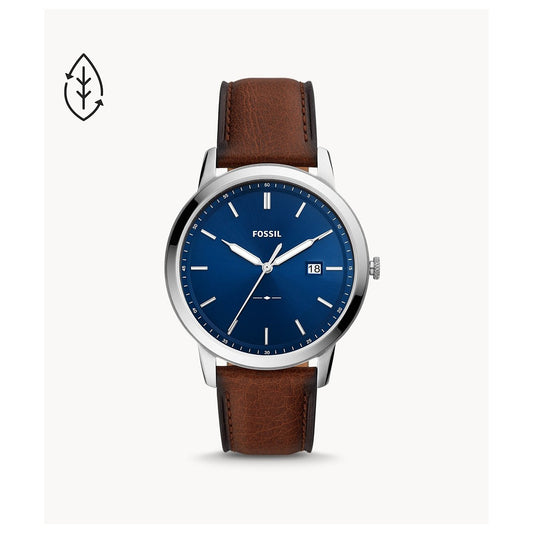 The Minimalist Solar-Powered Luggage Eco Leather Watch